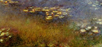 Panel central de agapanto Claude Monet Pinturas al óleo